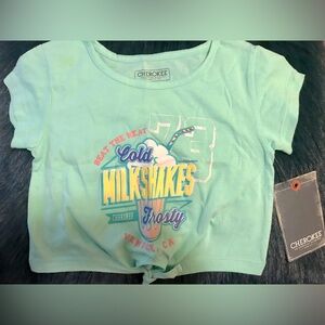 NWT Cherokee 👧 Turquoise Mint Graphic Tee